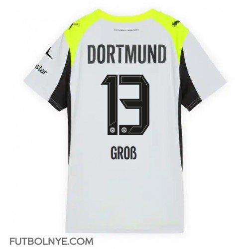 Camiseta Borussia Dortmund Pascal Gross #13 Visitante Equipación para mujer 2025-26 manga corta